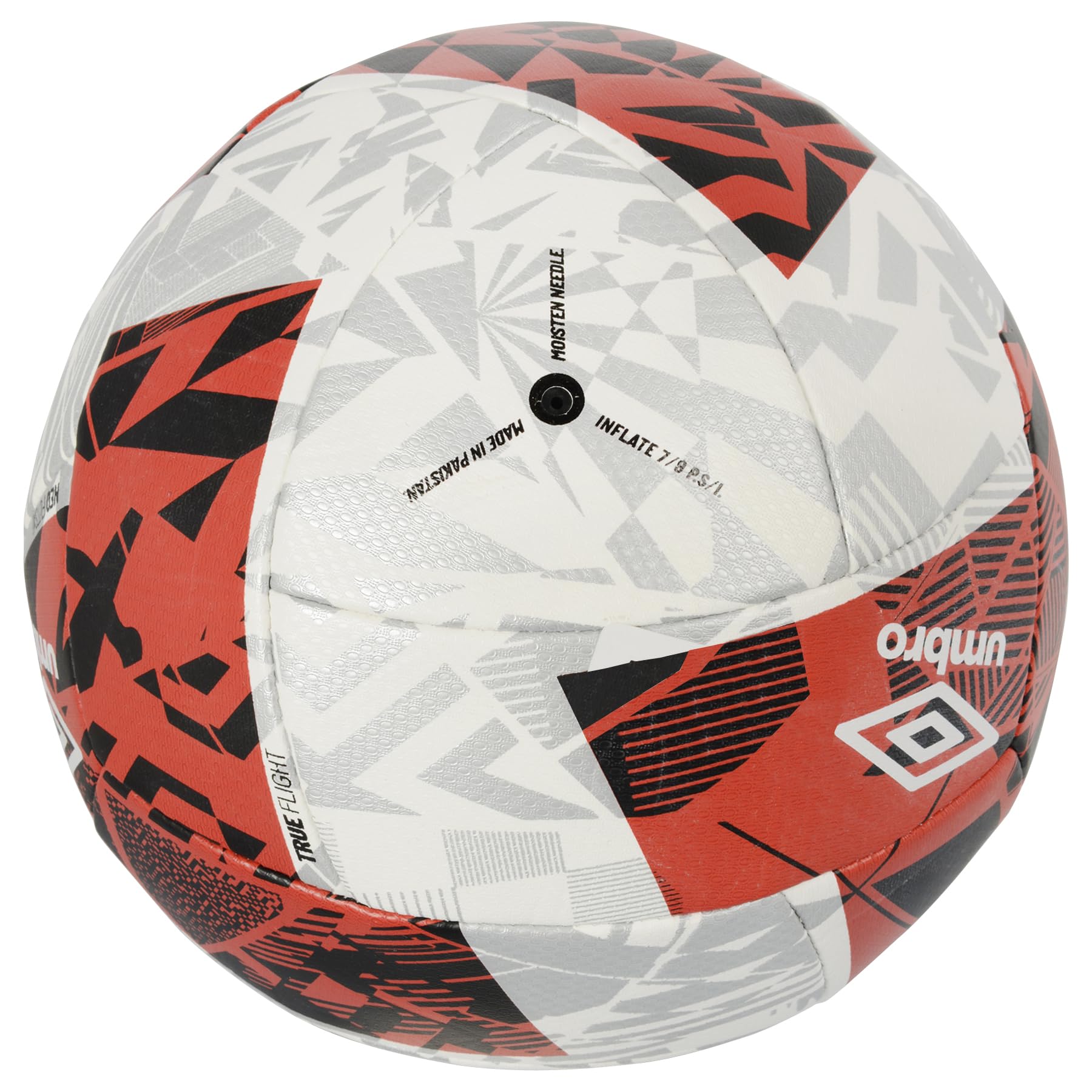 Umbro Neo Swerve Match FB Soccer Ball, Size 5, White/Red/Black